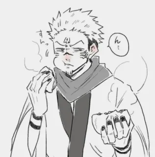 🕷 Sukuna Jujutsu Kaisen ん Anime, Manga, Mangiare, Spirito maledetto, Ryomen Sukuna telegram sticker