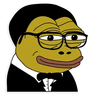 🐸 Pepe the Frog meme, pepe, frog, internet meme, cartoon telegram sticker