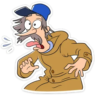 😳 Desenho animado, Personagem, Ilustração, Adesivo telegram sticker