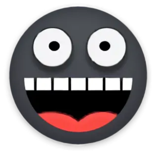 💀 Emoji, Twarz, Szczęśliwy, Kreskówka, Wyraz, Uśmiech telegram sticker