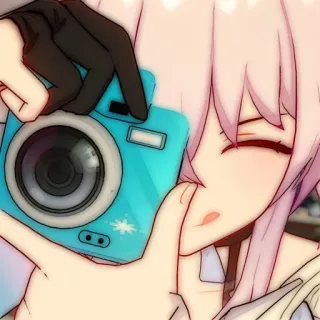 💌 Anime, Câmera, Fotografia, Garota, Desenho animado whatsapp sticker