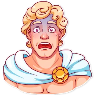 😨 cartoon, expression, shock, fear, worried, upset, cape telegram sticker