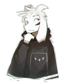 🙄 Asriel Undertale cabra, monstruo, videojuego, personaje, videojuego, undertale telegram sticker