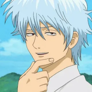 🍡 Sakata Gintoki Gintama Anime, Gintama, Sakata Gintoki, Drôle, Cool, Expression telegram sticker