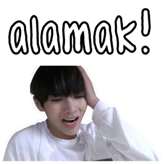 Taehyung BTS by @wontae whatsapp stickers