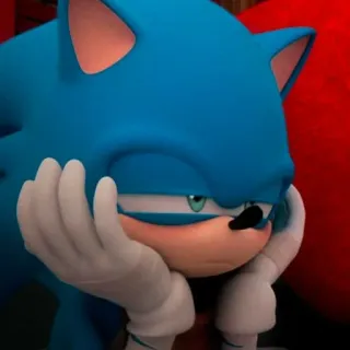 😪 Sonic the Hedgehog Соник, Синий, Ёж, Мультфильм telegram sticker