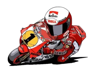 🏍 moto, course, sport mécanique, moto, sport, véhicule whatsapp sticker