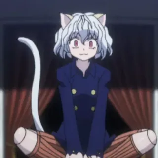 ⚜ Neferpitou Hunter x Hunter chat, animé, humanoïde, fourmi, Nen telegram sticker