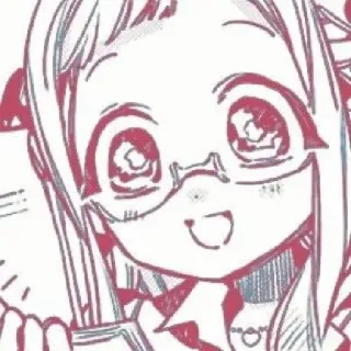🍒 Anime, Manga, Cartoni animati, Carino, Occhiali, Sorriso telegram sticker