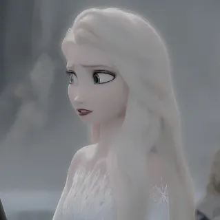 🌨 Elsa Frozen Elsa, La Reine des Neiges, Disney, Reine, Glace, Dessin animé telegram sticker