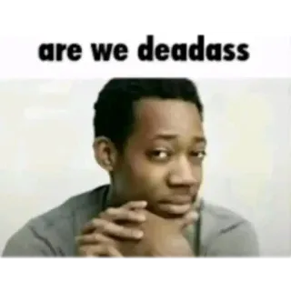 🤨 Chris Rock Everybody Hates Chris are we deadass whatsapp sticker