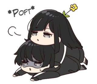 👫 *POFT* Anime, Lindo, Chibi, Personajes, Ilustración, Abrazo whatsapp sticker