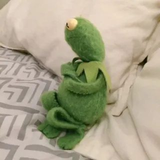 😒 Kermit Kermit the Frog, Muppet, puppet, toy, green telegram sticker
