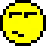 ❤️ Emoji, Pixel Art, arrogante, giallo, espressione, faccia telegram sticker