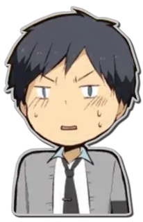 🙁 Anime, Sticker, Manga, Emoticon, Cartone animato telegram sticker