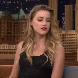 🧜‍♀ Amber Heard актриса, женщина, блондинка, портрет, знаменитость telegram sticker