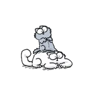 👨 cat, cats, kitten, kitty, cute, cartoon whatsapp sticker