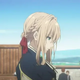 ✨ Violet Evergarden Anime, Nhân vật, Cô gái, Hoạt hình, Vẻ đẹp, Chân dung telegram sticker