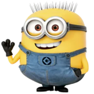 ✋ Minion Despicable Me Minion, Despicable Me, Kartun, Karakter, Film telegram sticker
