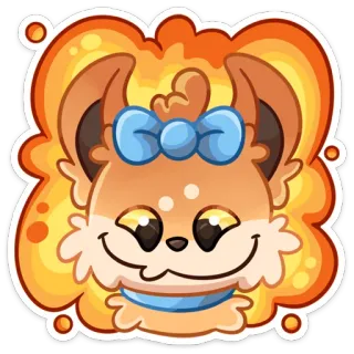 🤤 binatang, kartun, imut, kawaii, karakter, stiker whatsapp sticker