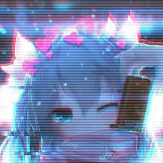 🖤 Anime, Fille, Arme à feu, Violent, Arme, Mignon, Esthétique telegram sticker