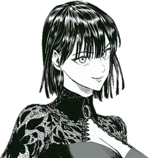 🥵 Fubuki One-Punch Man 애니메이션, 만화, 후부키, 원펀맨, 캐릭터, 스티커 telegram sticker