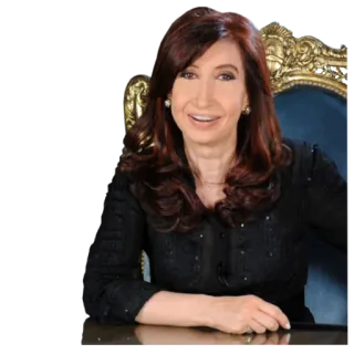 ✌ Cristina Fernández de Kirchner 정치인, 아르헨티나, 대통령, 정치적 인물, 여성 telegram sticker