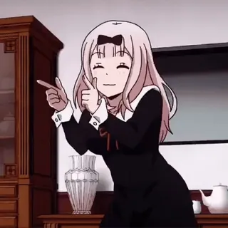 💃 Chika Fujiwara Kaguya-sama: Love Is War Anime, Chika, Kawaii, Cartoon, Tanzen, Lustig, Mädchen telegram sticker