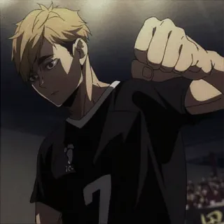🥞 Aran Ojiro Haikyuu!! Anime, Haikyuu, Aran Ojiro, Ojiro, Postać, Siatkówka, Sportowiec, Manga telegram sticker