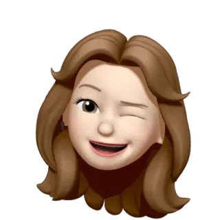 🐻 Emoji, Donna, Avatar, Faccia, Cartone animato, Occhiolino, Femmina telegram sticker
