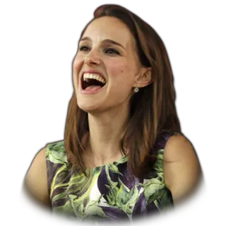 😃 Natalie Portman actress, celebrity, person, woman, portrait telegram sticker