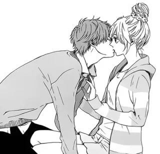 ♥️ Manga, Anime, Beso, Romance, Pareja, Amor telegram sticker