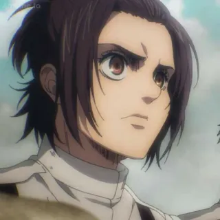 🔫 Hange Zoe Attack on Titan Anime, Ataque dos Titãs, Hange Zoe, Personagem, Mangá, Sério telegram sticker