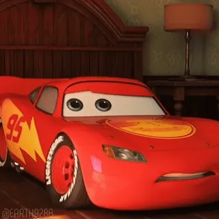 😨 Lightning McQueen Cars lightning mcqueen, cars, disney, pixar, dessin animé, film, personnage telegram sticker