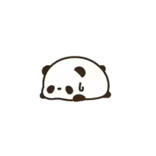 ♥️ 熊猫, 可爱, 动物, 卡通, 贴纸 telegram sticker