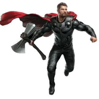 ⚡ Thor Marvel Cinematic Universe Thor, super-héros, Marvel, marteau, éclair, tempête, Asgard, Vengeur telegram sticker