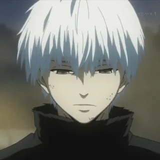 😔 Ken Kaneki Tokyo Ghoul Anime, Weißes Haar, Tokyo Ghoul, Ken Kaneki telegram sticker