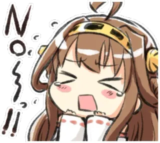 😭 NO!!! anime, kartun, menangis, berteriak, frustrasi, marah, imut telegram sticker
