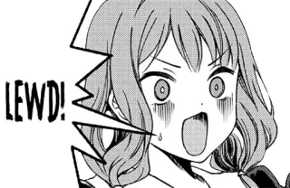 😱 LEWD! Anime, Ausdruck, lasziv telegram sticker