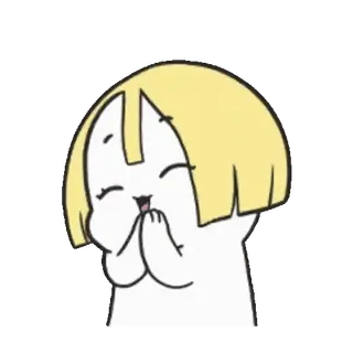 👏 Cartone animato, Personaggio, Carino, Felice, Anime, Ragazza telegram sticker
