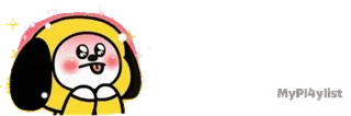 🔹 Chimmy Chimmy, BT21, cute, cartoon whatsapp sticker