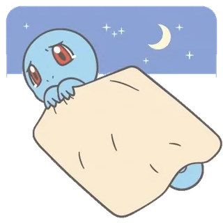 💬 Squirtle pokemon, squirtle, cute, sleepy, blanket, cartoon telegram sticker