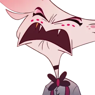 😤 Angel Dust Hazbin Hotel Kreskówka, Demon, Zły, Hazbin Hotel, Angel Dust telegram sticker