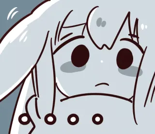 😐 Anime, Coniglio, Dito medio, Offensivo, Meme, Cartone animato whatsapp sticker