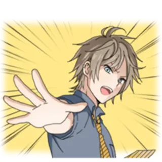 😠 anime, character, angry, shouting, illustration, manga telegram sticker