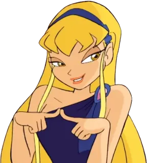 👉 Stella Winx Club fada, princesa, loira, magia, moda telegram sticker