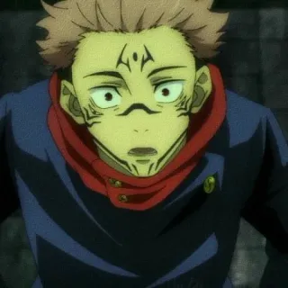 😈 Yuji Itadori Jujutsu Kaisen Anime, Manga, Stregone, Maledizione, Demone telegram sticker