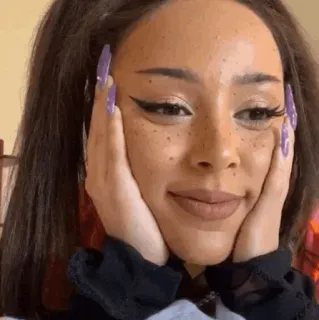 🥥 Doja Cat doja cat, chanteuse, célébrité, femme, portrait telegram sticker