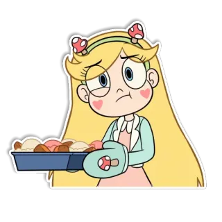 😕 Star Butterfly Star vs. the Forces of Evil การ์ตูน, ตัวละคร, สตาร์ บัตเตอร์ฟลาย, สตาร์ปะทะกองกำลังปีศาจ, เวทมนตร์, เจ้าหญิง telegram sticker