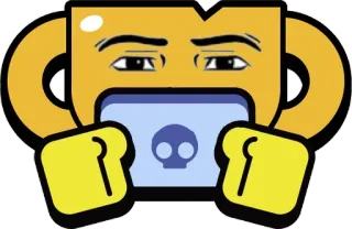🌟 đầu lâu, biểu tượng cảm xúc, nhân vật, hoạt hình telegram sticker